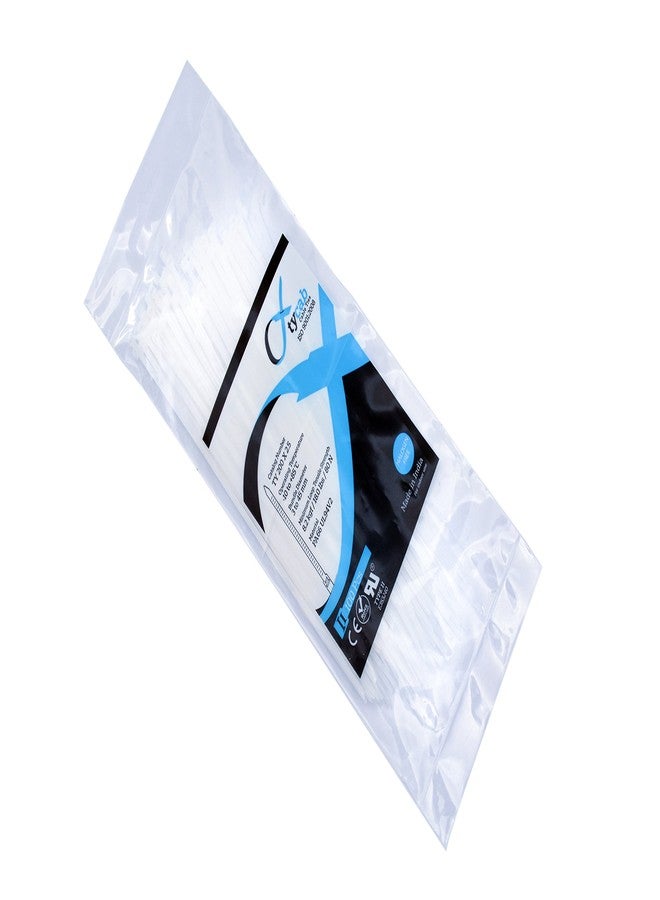 Tycab Nylon Cable Ties 200 mm, 8 Inch, Pack of 100, White - Image 1